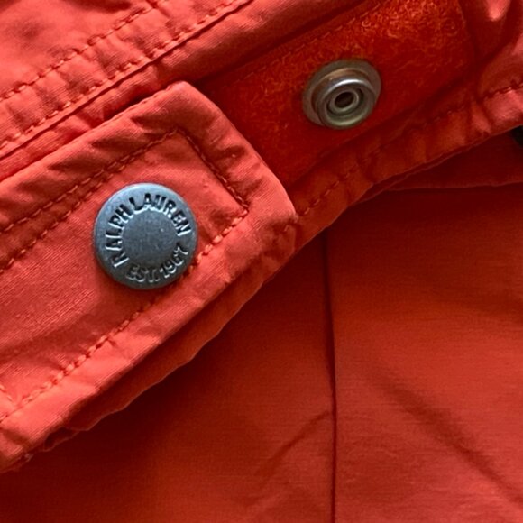 Polo Ralph Lauren Vintage New Men's Forty Sixty Orange Parka Jacket Size Medium - Picture 7 of 16